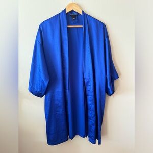 Victoria’s Secret Blue Satin Robe